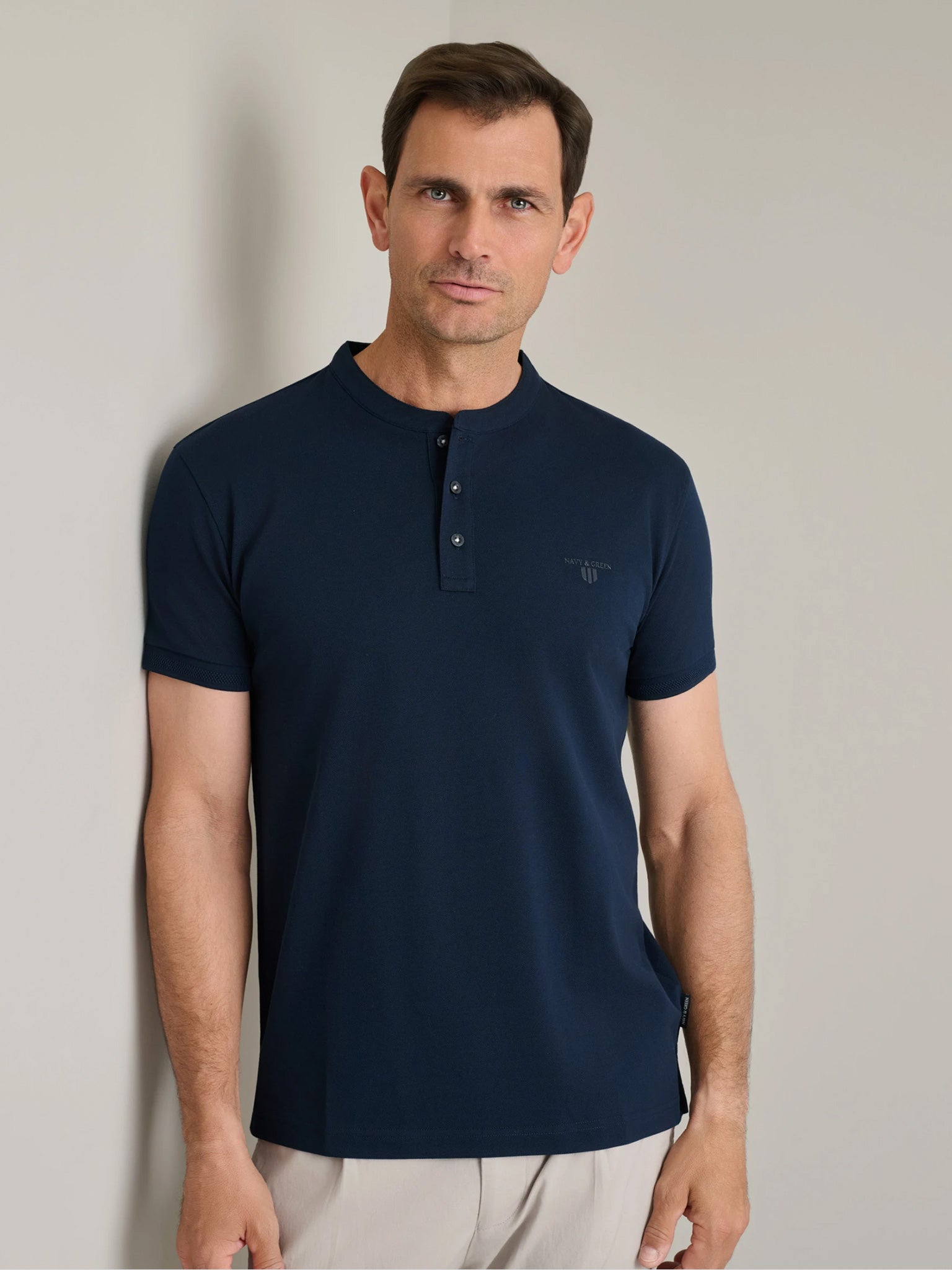 Ανδρικό polo marine blue 24TS.005/YL/PB | 24TS.005/YL/PB