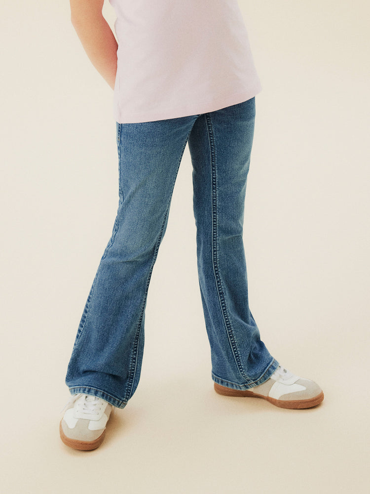 Εφηβικό παντελόνι τζιν medium blue NKFPOLLY BOOTCUT JEANS 8808-DT 13244344 | 13244344