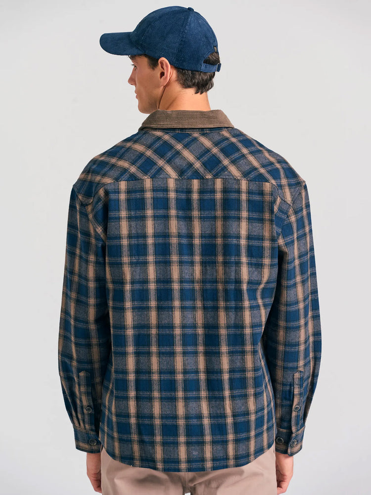 Ανδρικό πουκάμισο καρό Overshirt FBM012-051-05 | FBM012-051-05