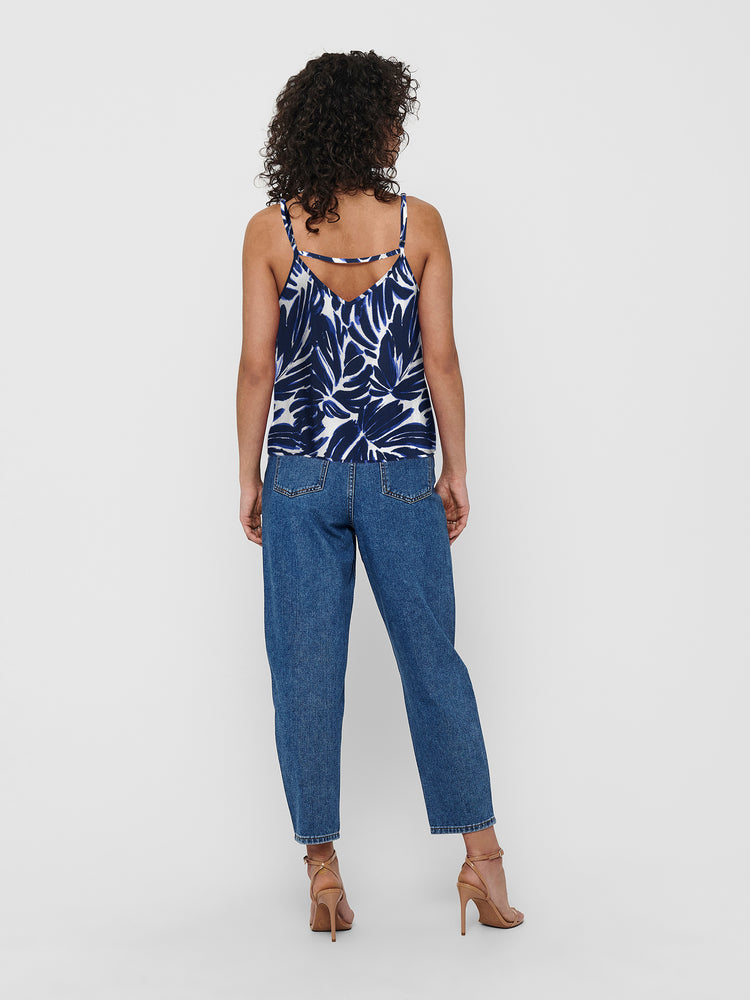 Γυναικείο top ONLNOVA LIFE VIS PARIS SINGLET WVN  15222159 | 15222159