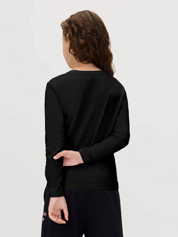 Παιδική μπλούζα μακό CHEST MONOLOGO LS T-SHIRT IU0IU00717BEH | IU0IU00717BEH