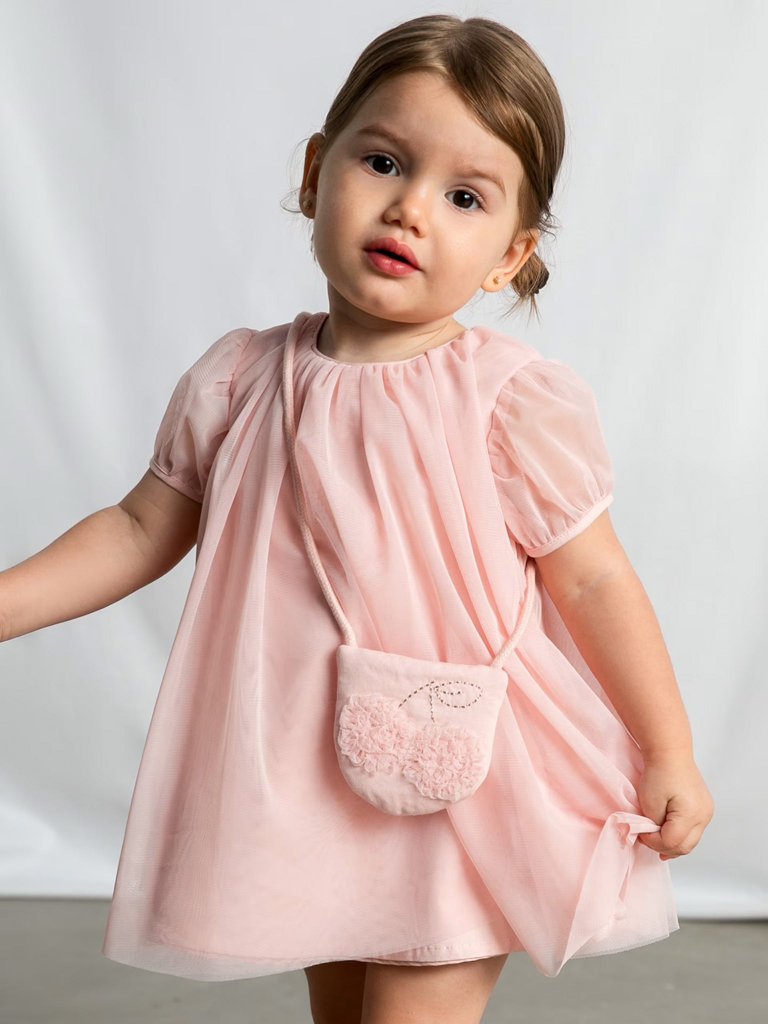 Βρεφικό φόρεμα τούλι με τσάντα | 26-01917-046