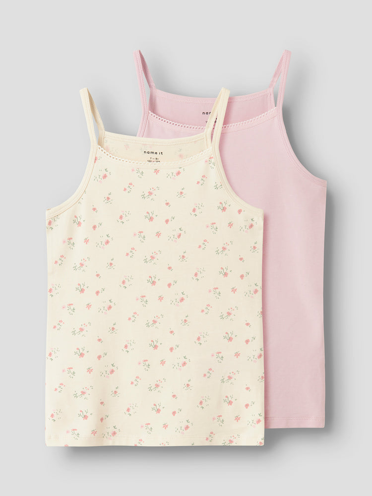 Εφηβικά φανελάκια σετ 2 τεμ NKFSTRAP TOP 2P FLOWER NOOS 13248325 | 13248325