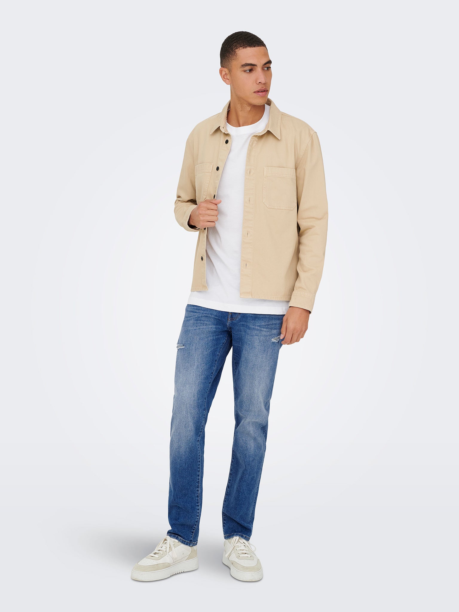 Ανδρικό παντελόνι τζιν medium blue ONSWEFT REGULAR 4384 EY BOX JEANS 22034384 | 22034384