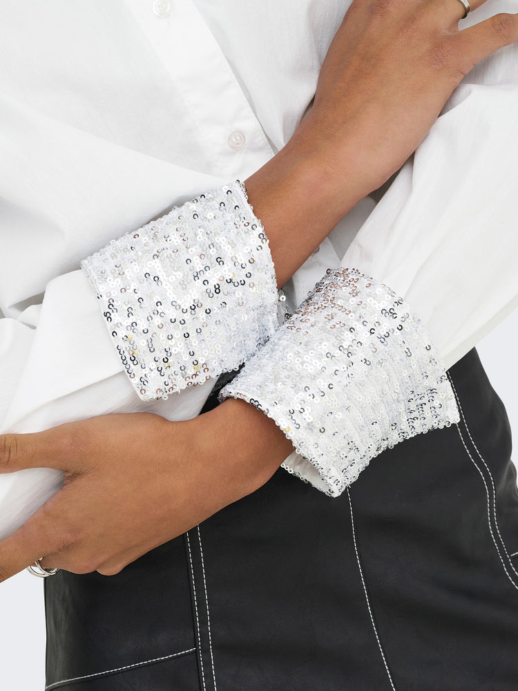 Γυναικείο πουκάμισο με παγιέτα ONLPANAMA LS SEQUINES MIX SHIRT WVN 15355828 | 15355828