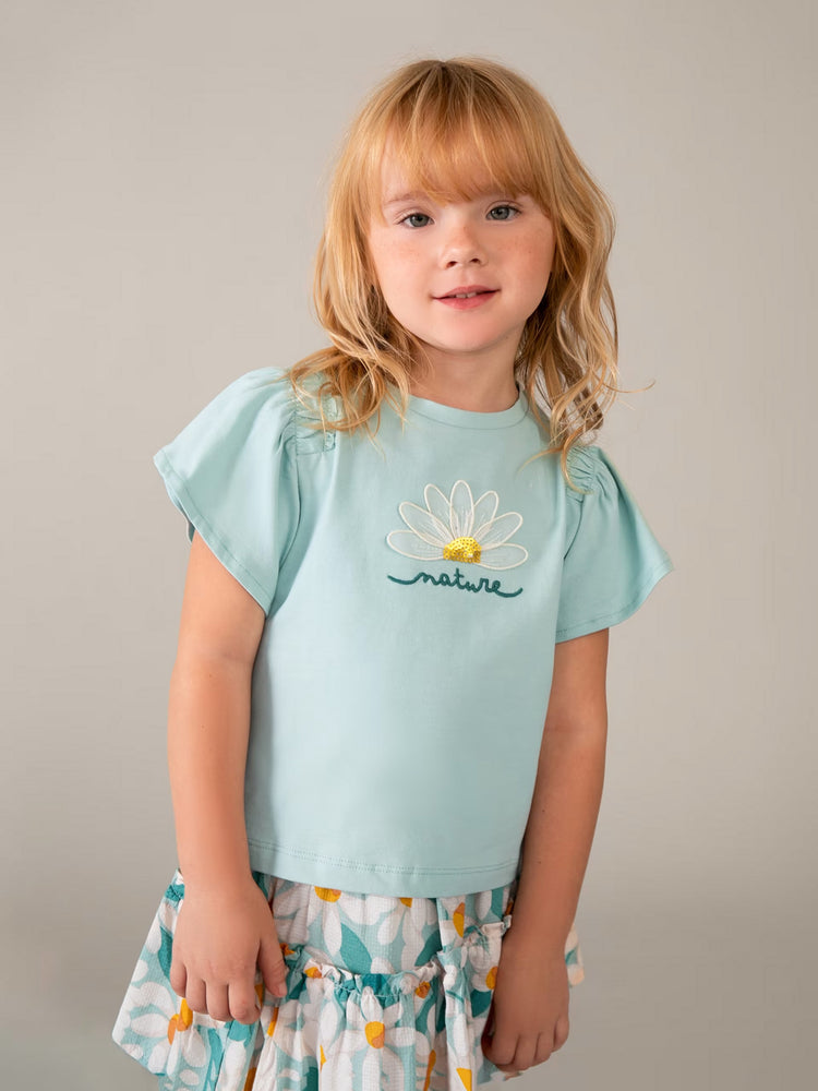 Παιδική μπλούζα με απλικέ λεπτομέρεια | 26-03004-062