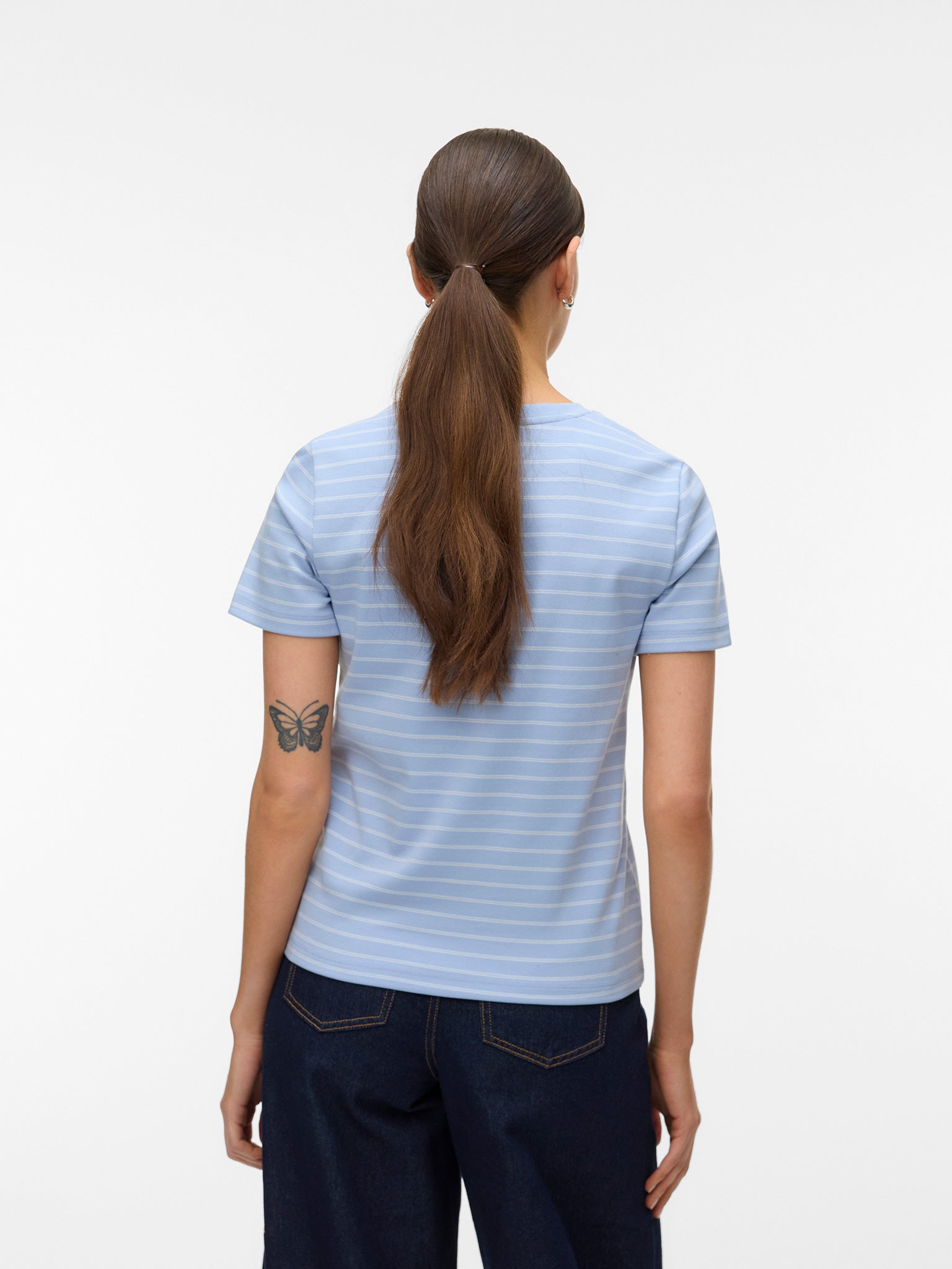 Γυναικείο t-shirt λευκή ρίγα | 10342731