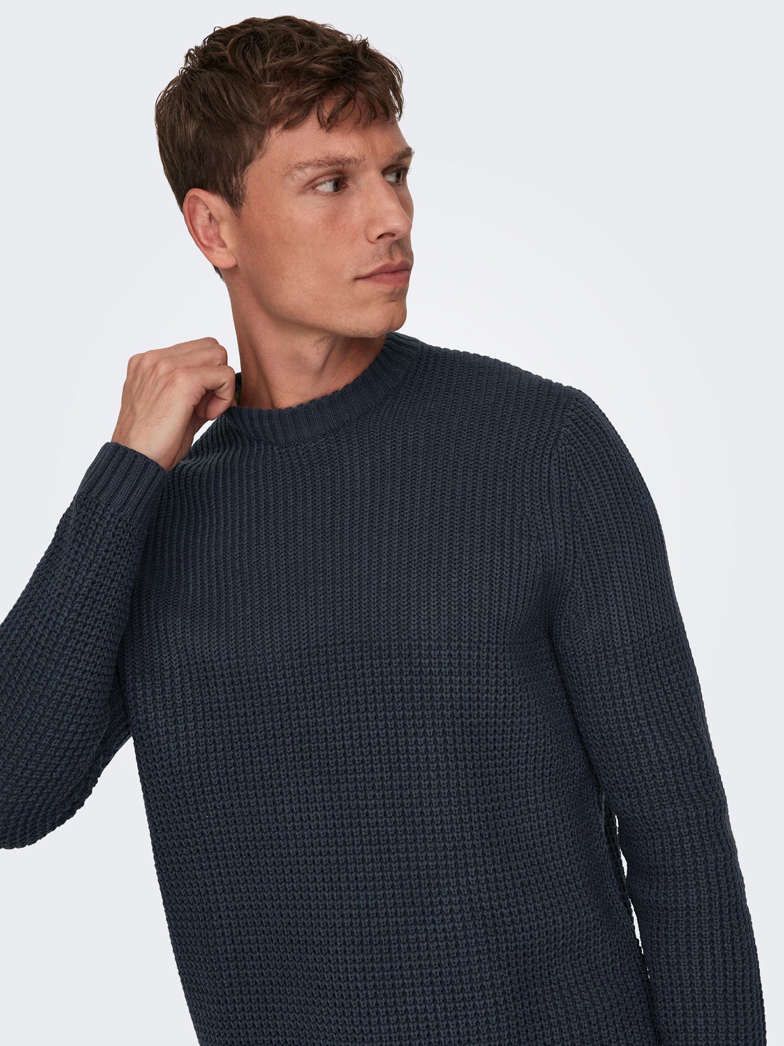 Ανδρική μπλούζα πλεκτή ONSADAM REG 5 STRUC CREW KNIT 22022457 | 22022457