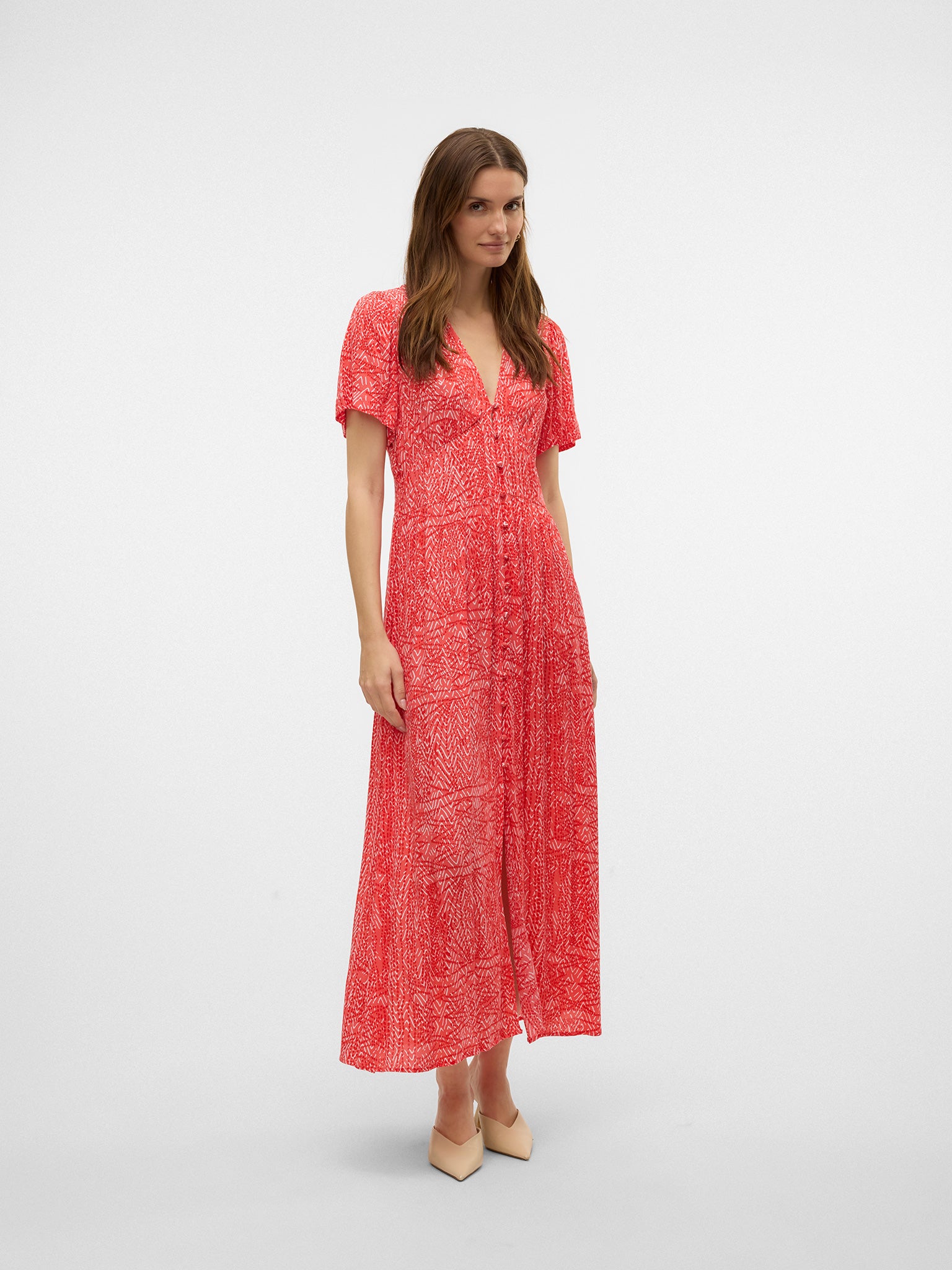 Γυναικείο φόρεμα VMMENNY SS 7/8 DETAIL DRESS 10324136 | 10324136