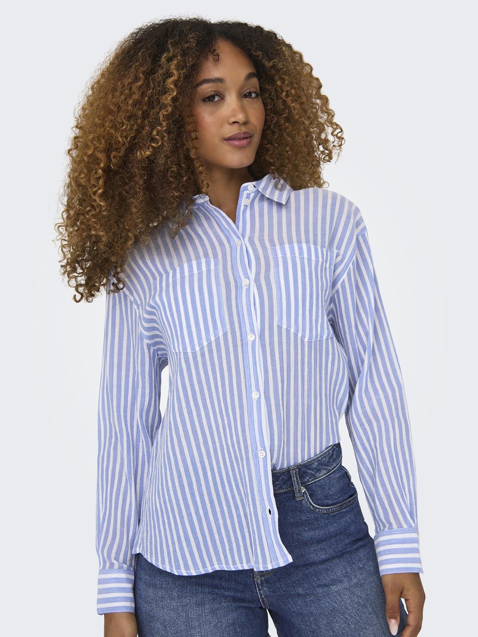 Γυναικείο πουκάμισο ριγέ ONLBELINA L/S SHIRT WVN 15324340 | 15324340