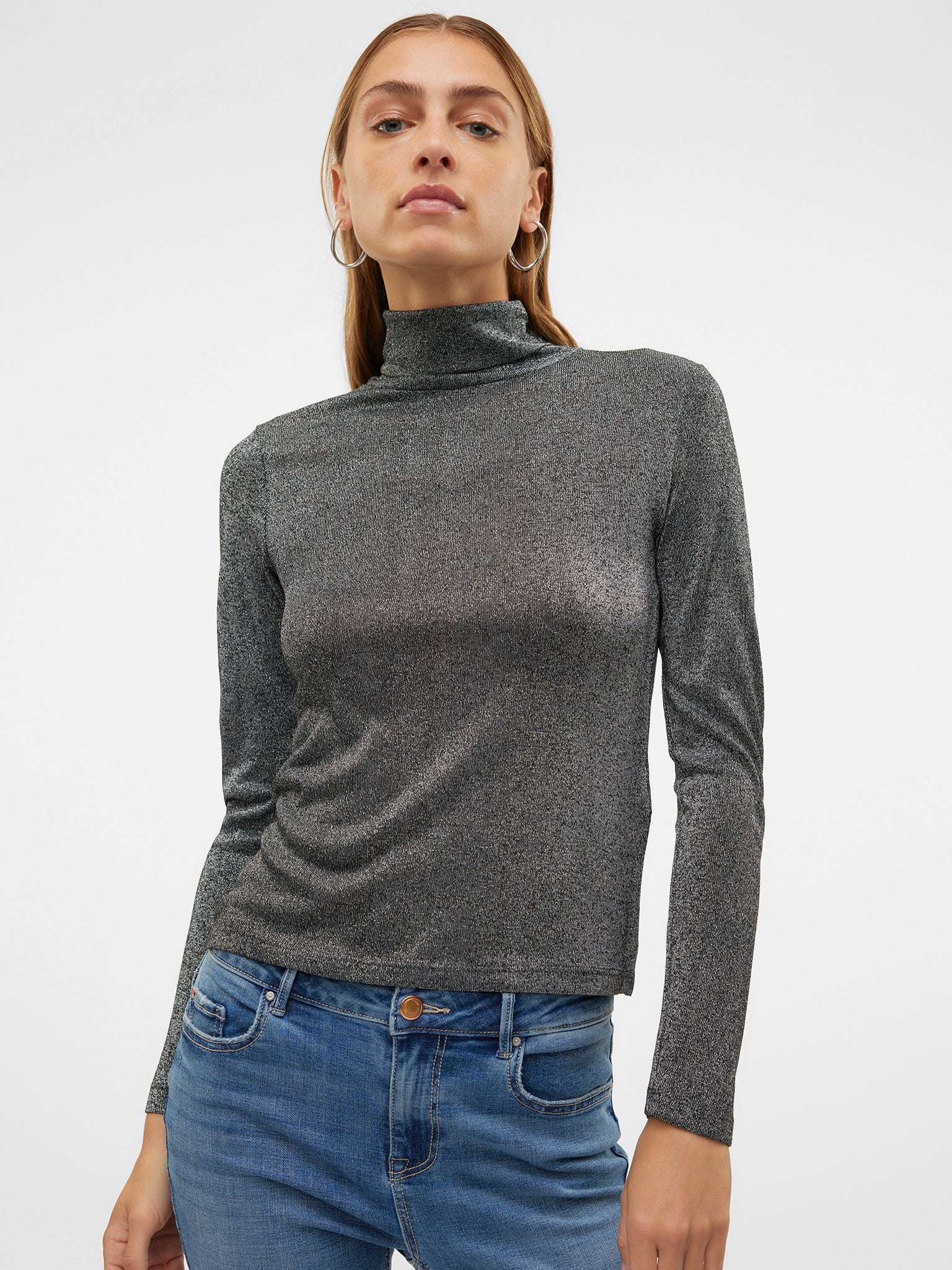 Γυναικεία μπλούζα ζιβάγκο VMSARAH ALBERTE LS ROLLNECK TOP JRS 10319989 | 10319989