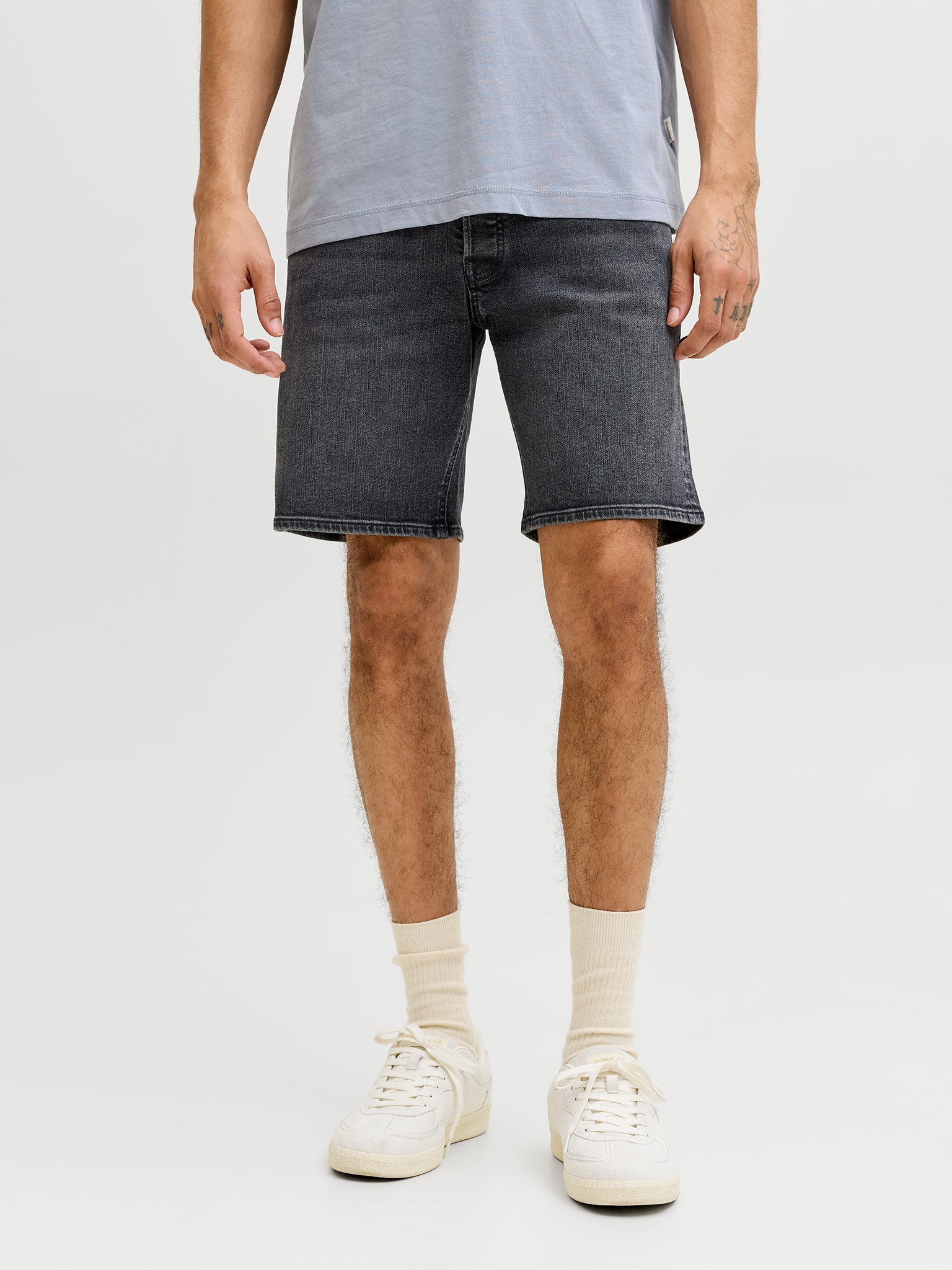 Ανδρική βερμούδα τζιν black denim JJIRICK JJORIGINAL SHORTS AT 999 12290839 | 12290839