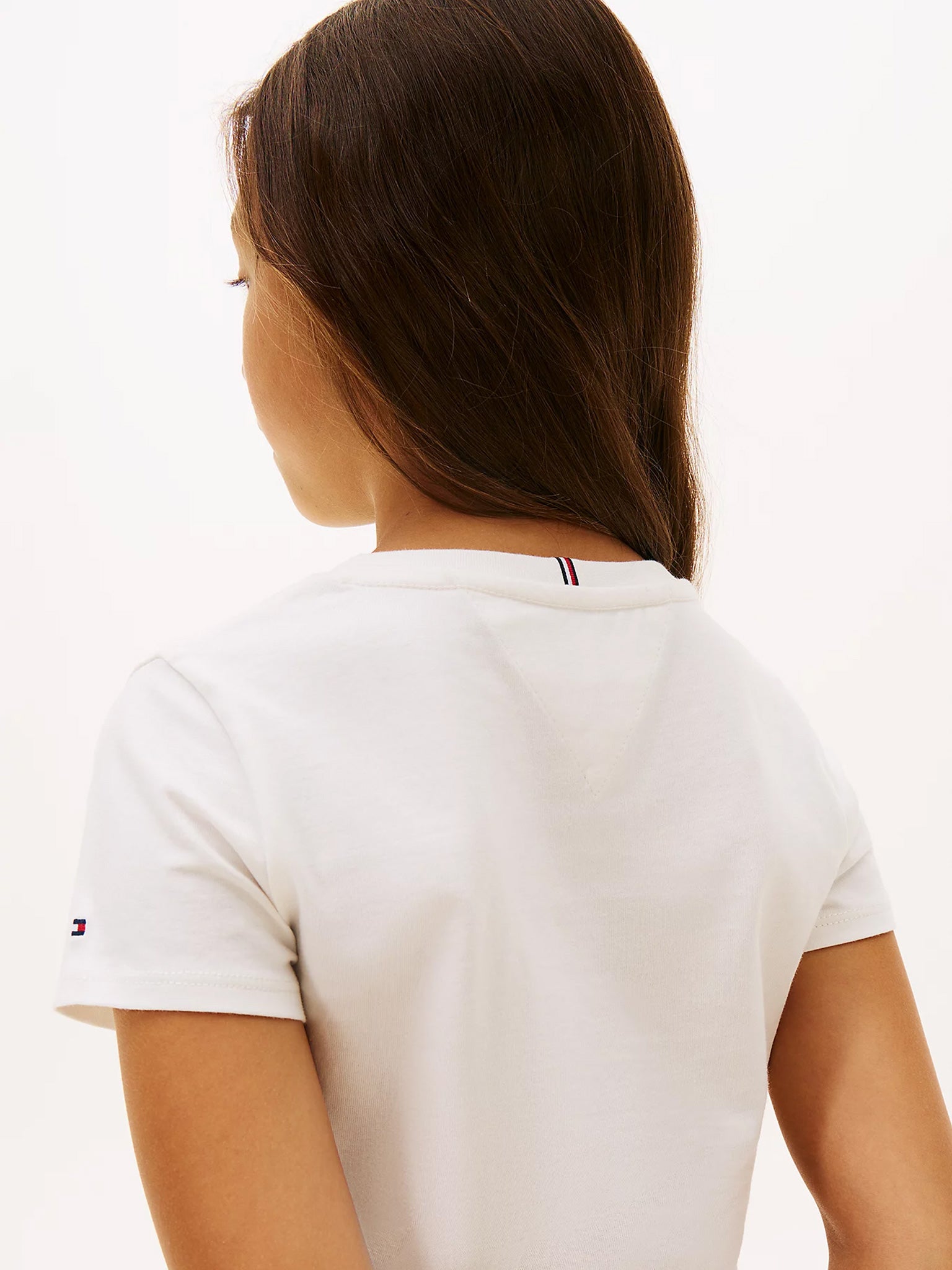 Παιδική μπλούζα flower TOMMY FLOCK FLOWER TEE SS KG0KG09257YBH | KG0KG09257YBH