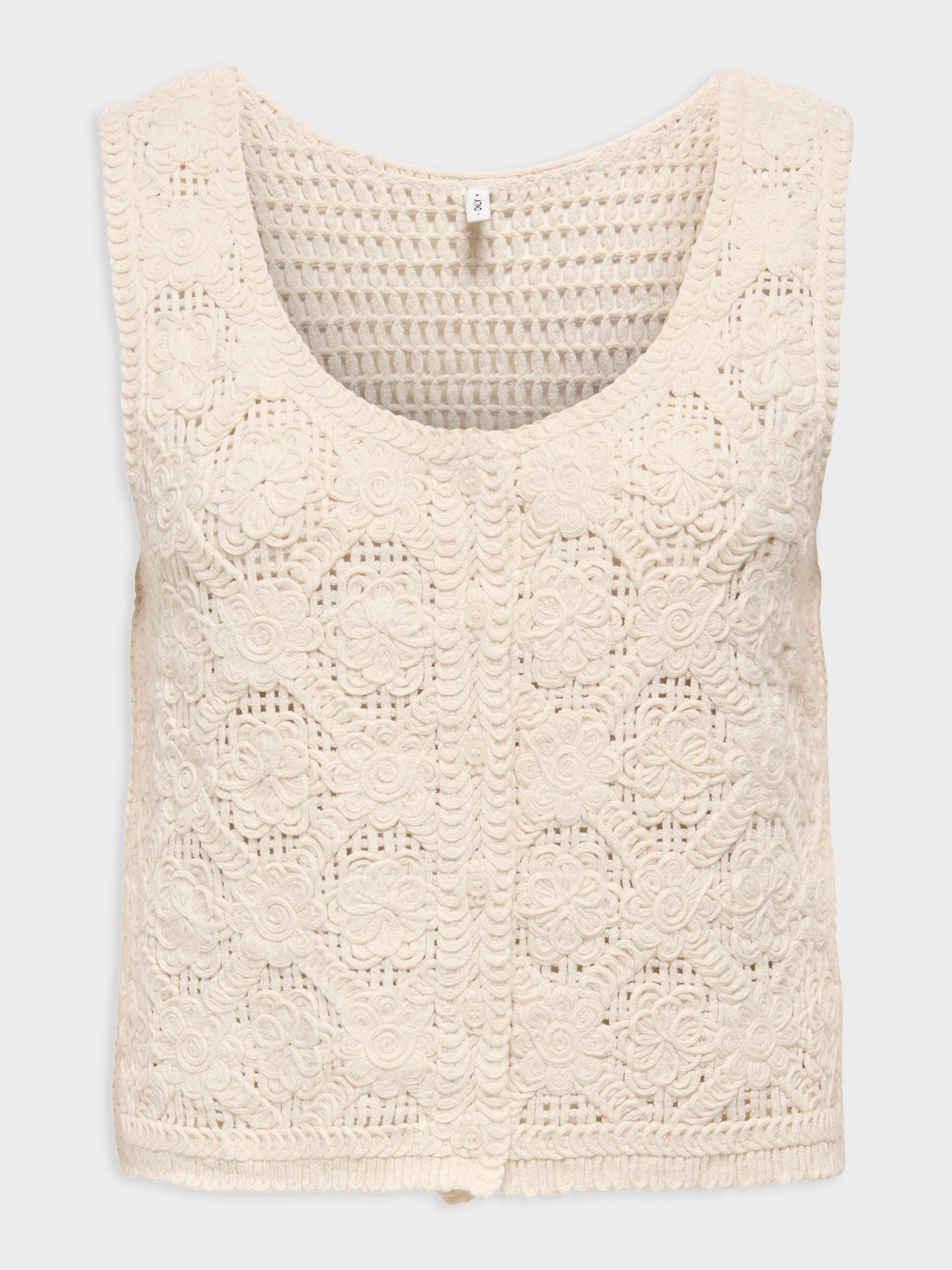 Γυναικείο γιλέκο πλεκτό ONLGINA SL U-NECK BUTTON VEST KNT 15373596 | 15373596