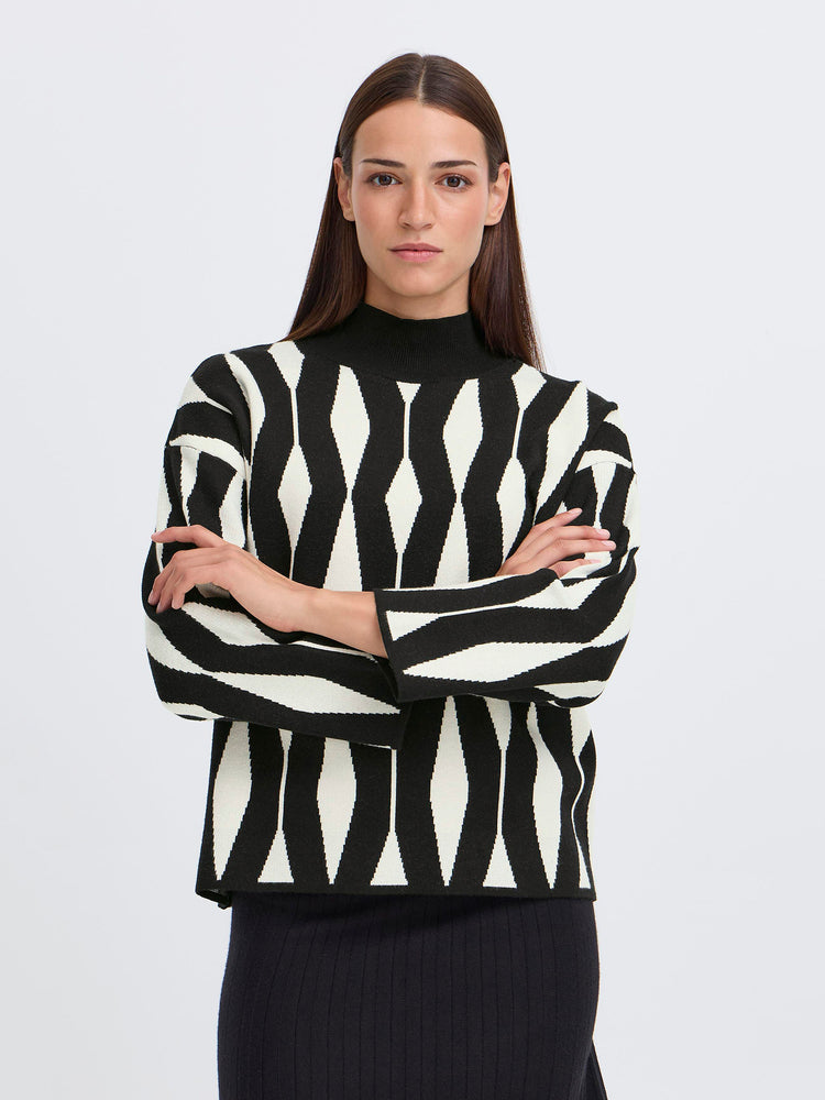 Γυναικεία μπλούζα πλεκτή  BYOTARI JACQUARD JUMPER 20818120 | 20818120