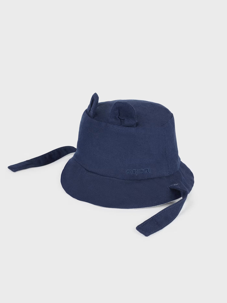 Βρεφικό καπέλο bucket διπλής όψης λινό 24-09718-091 | 24-09718-091
