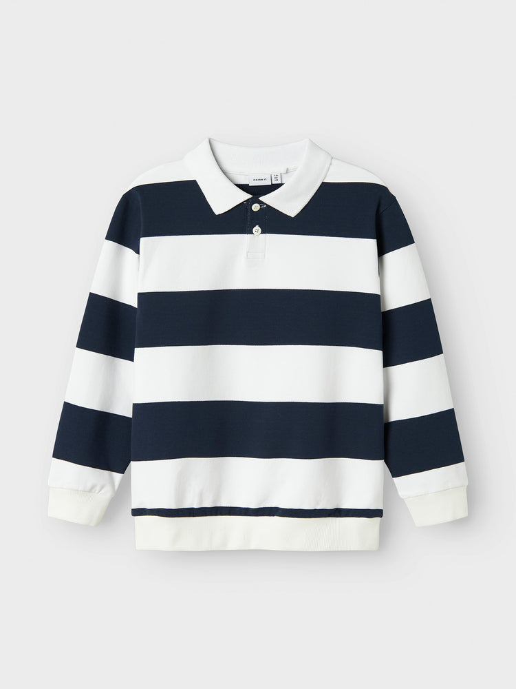 Εφηβικό polo ριγέ NKMLEOPOLD LS NREG SWEAT UNB 13246561 | 13246561