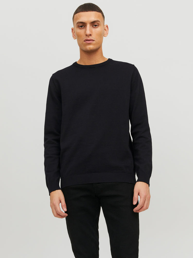 Ανδρική μπλούζα JJEBASIC KNIT CREW NECK NOOS 12137190 | 12137190