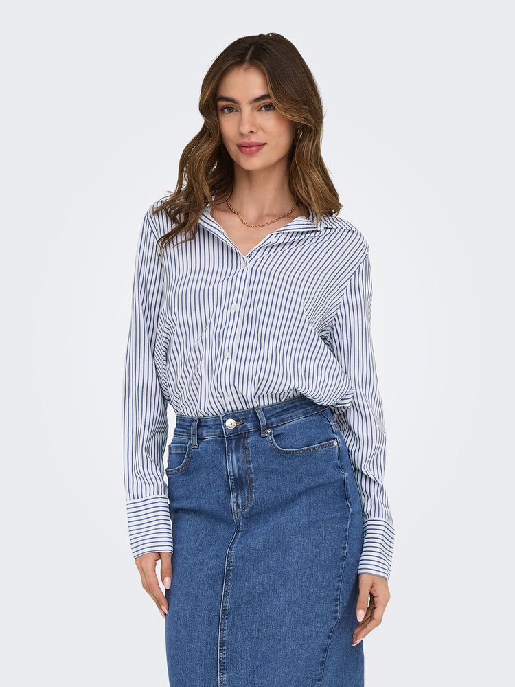 Γυναικείο πουκάμισο ριγέ ONLBERIT LIFE L/S SHIRT NOOS 15320243 | 15320243