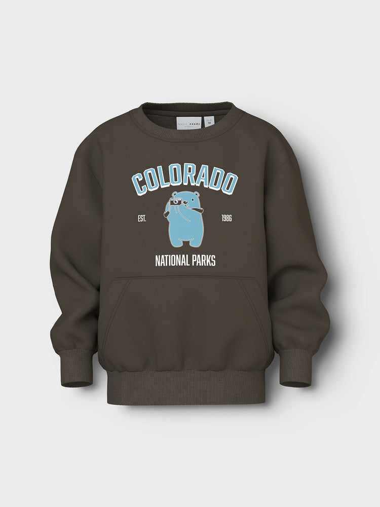 Παιδική μπλούζα φούτερ NMMVODER LS NREG SWEAT BOX UNB 13246353 | 13246353