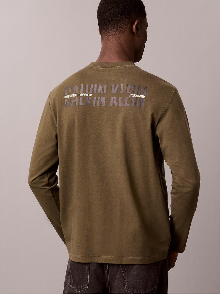 Ανδρική μπλούζα μακό LS EASY 20S RETRO CALVIN BACK LV04RH851GLI1 | LV04RH851GLI1