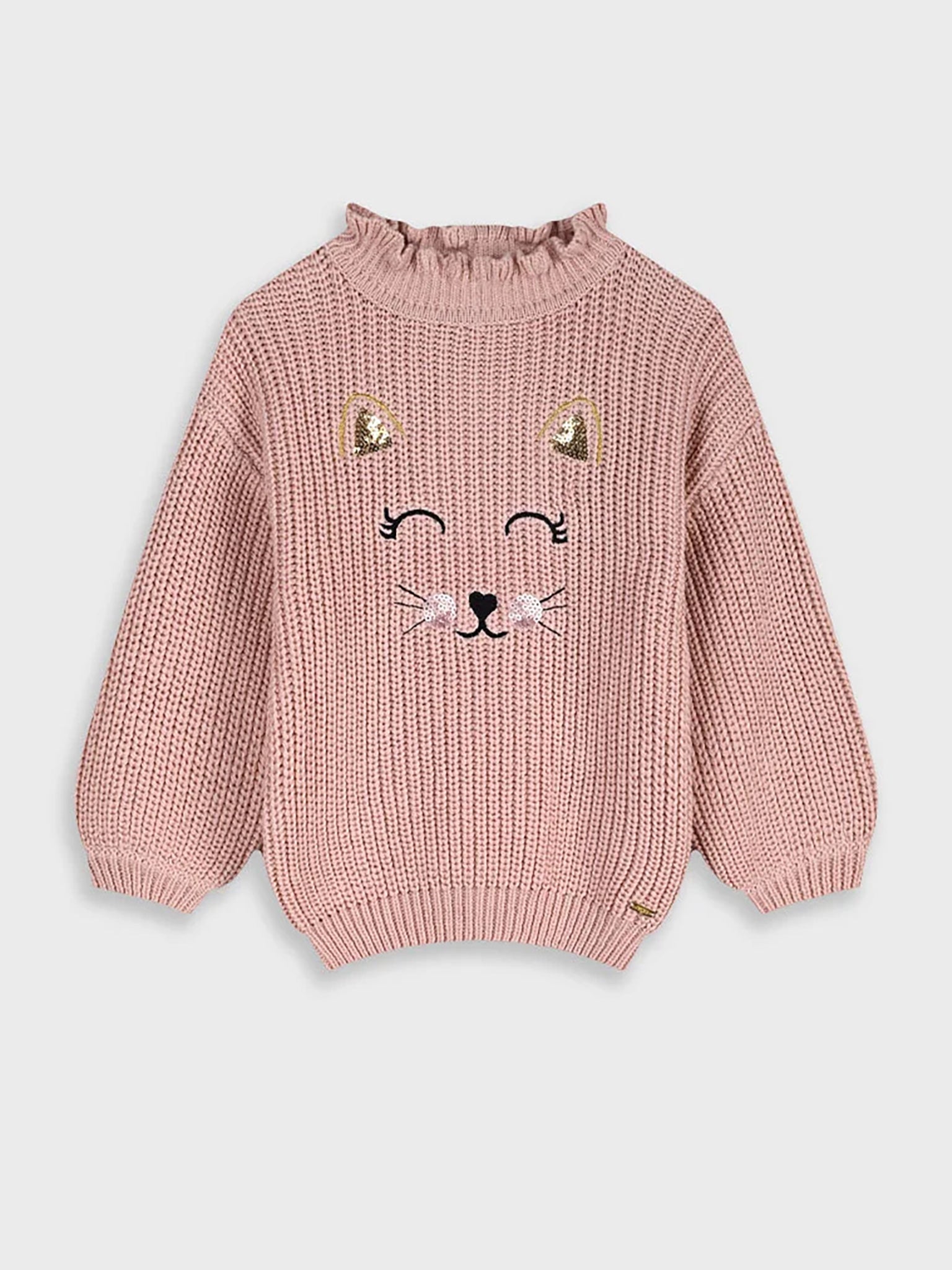 Παιδική μπλούζα πλεκτή Dusty pink 15-125307-6 | 15-125307-6