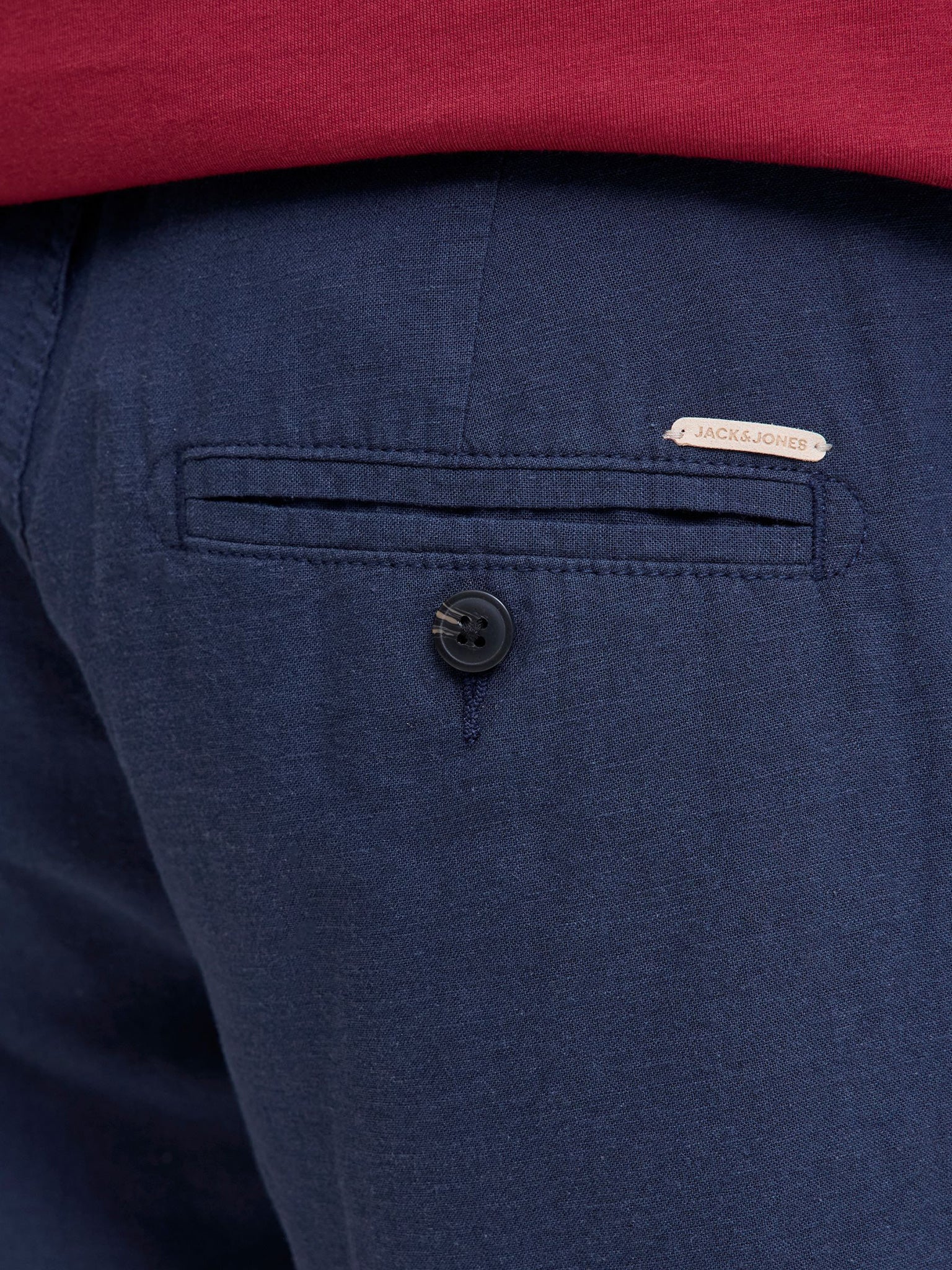 Ανδρική βερμούδα chinos navy blazer JPSTACE SUMMER LINEN BLEND SHORT REG 12248627 | 12248627