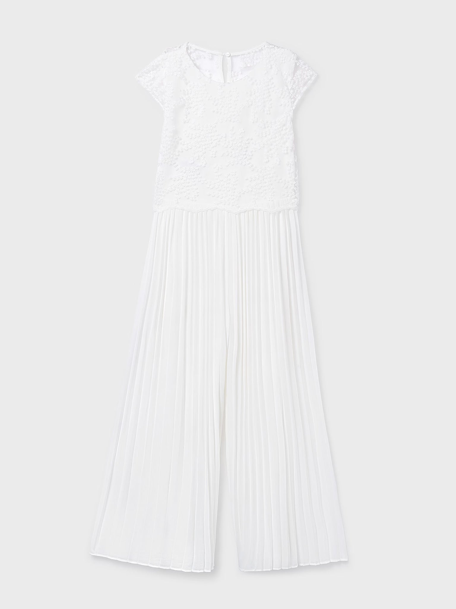 Εφηβική ολόσωμη φόρμα συνδυασμένη πλισέ | 26-06871-044