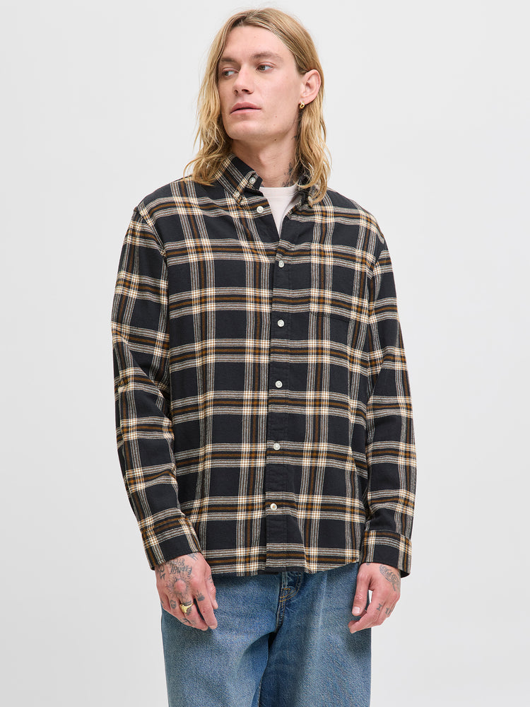 Ανδρικό πουκάμισο καρό JJECLASSIC FLANNEL CHECK SHIRT LS 12278406 | 12278406