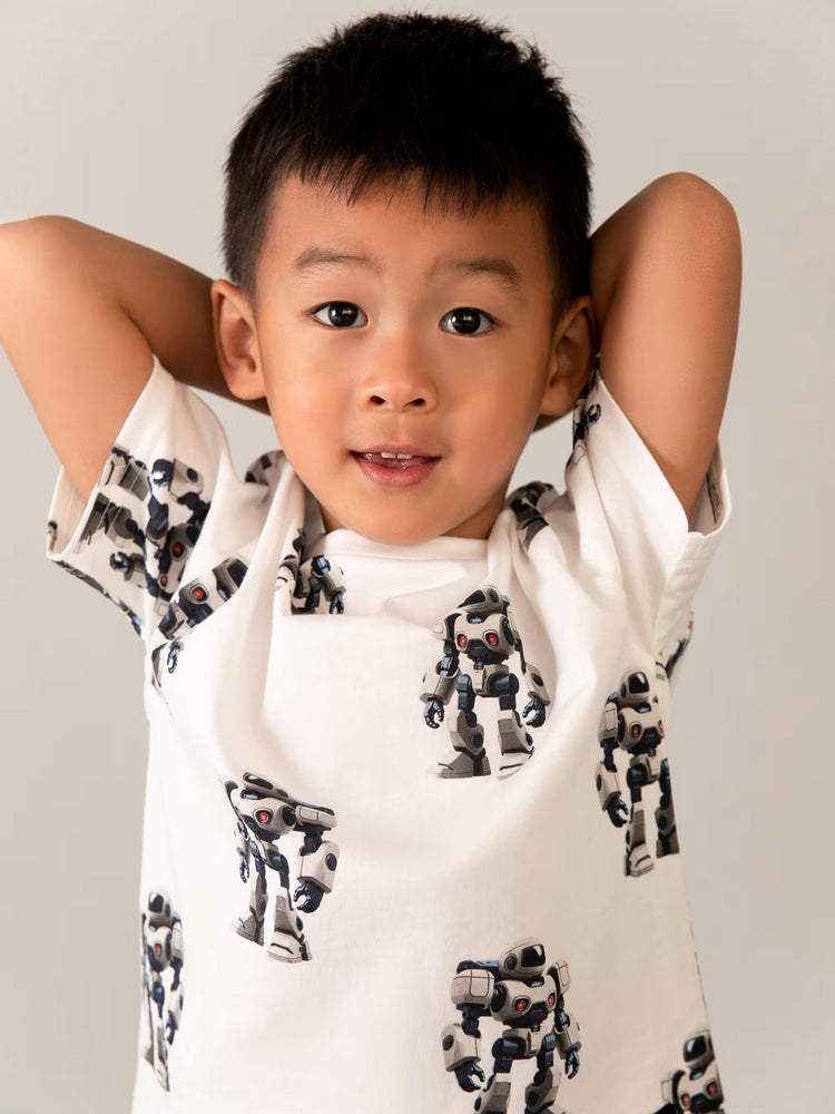 Παιδική μπλούζα σταμπωτή robot | 26-03068-068