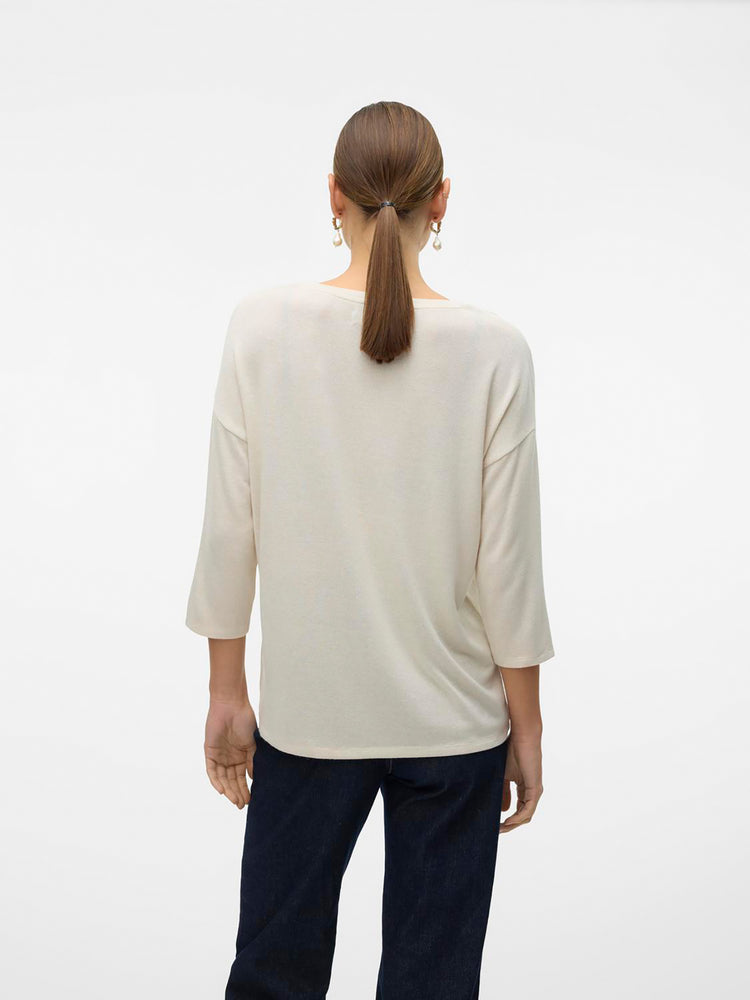 Γυναικεία μπλούζα VMBRIANNA 3/4 V-NECK PULLOVER 10291351 | 10291351