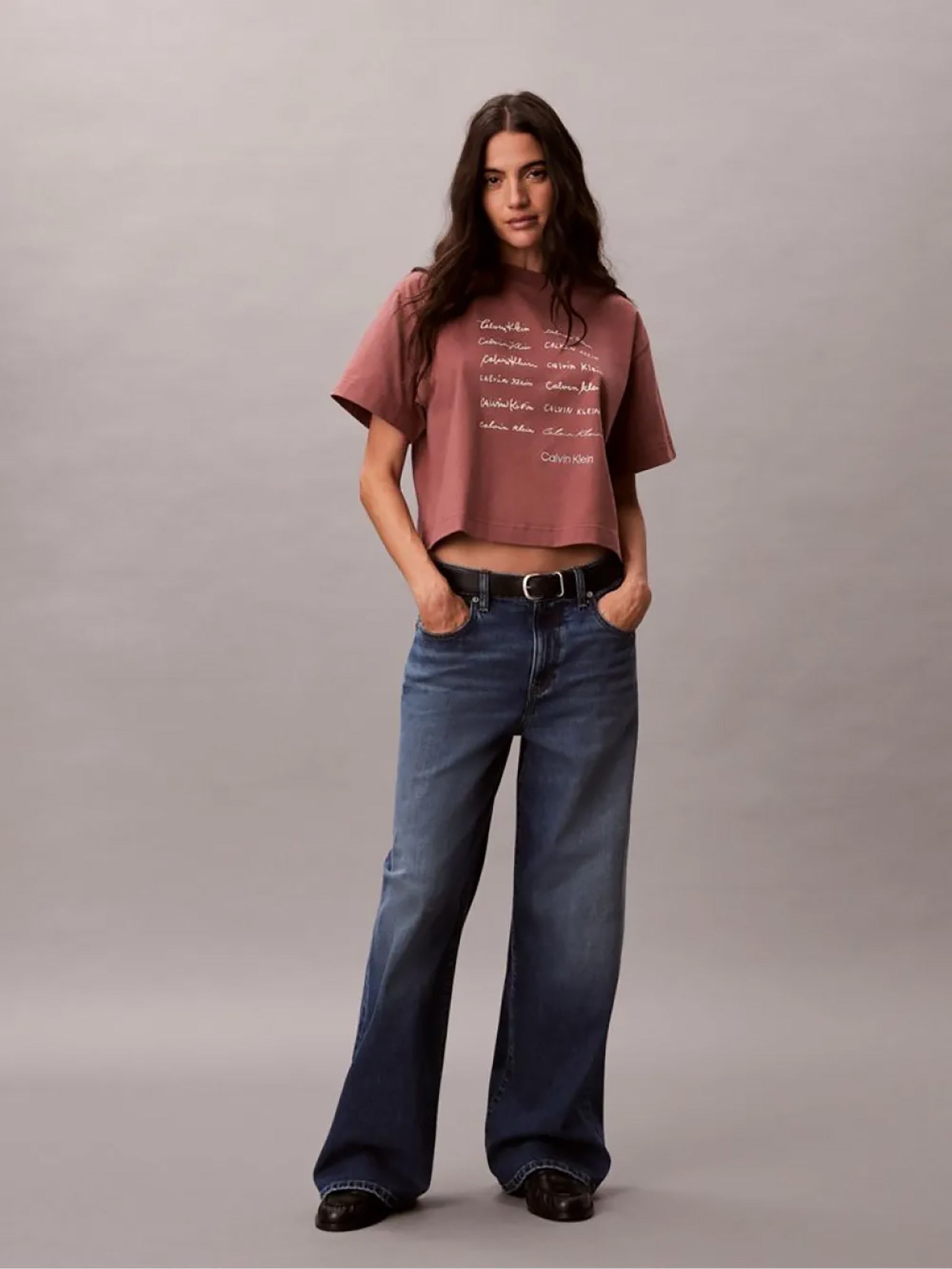 Γυναικεία μπλούζα crop SS CROPPED BOXY GRAPHIC TEE LV047F823G41J | LV047F823G41J