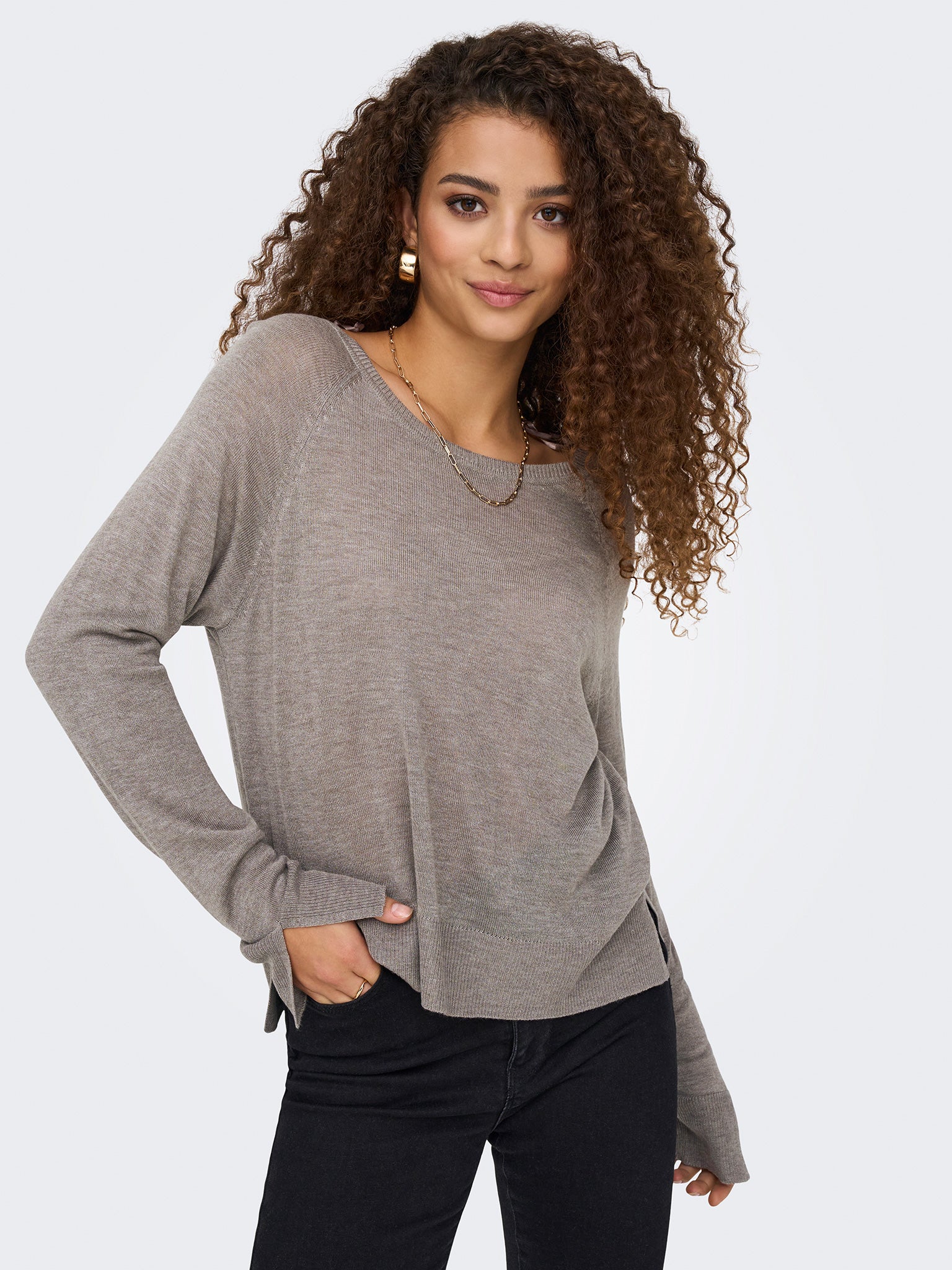 Γυναικεία μπλούζα ψιλή πλέξη ONLVIENNA LS O-NECK KNT 15339542 | 15339542