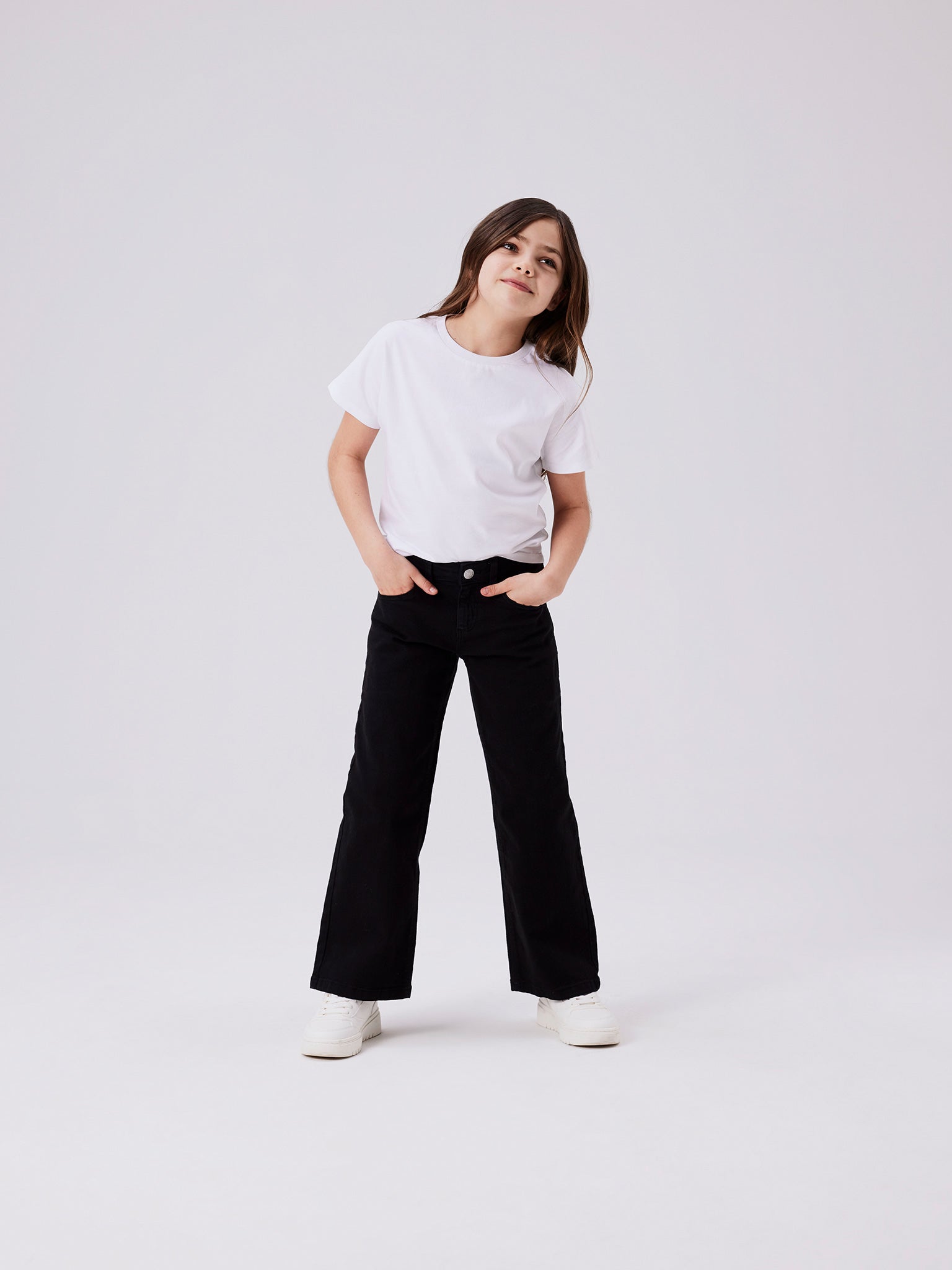 Εφηβικό παντελόνι τζιν NKFROSE WIDE TWI PANT 1115-TP NOOS 13211632 | 13211632