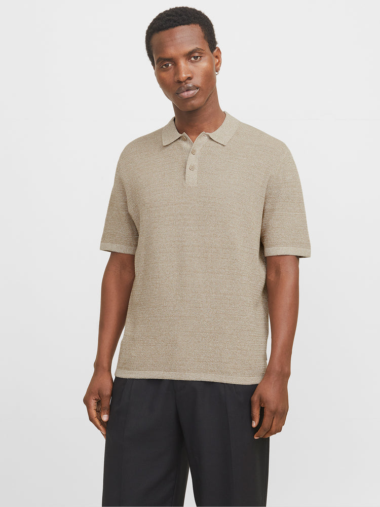 Ανδρικό polo πλεκτό JJEGEORGE KNIT POLO SS SN 12268281 | 12268281