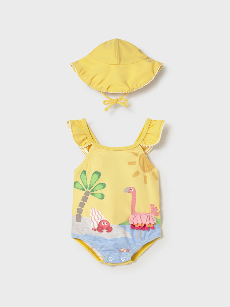 Βρεφικό μαγιό με καπέλο | 26-01737-083