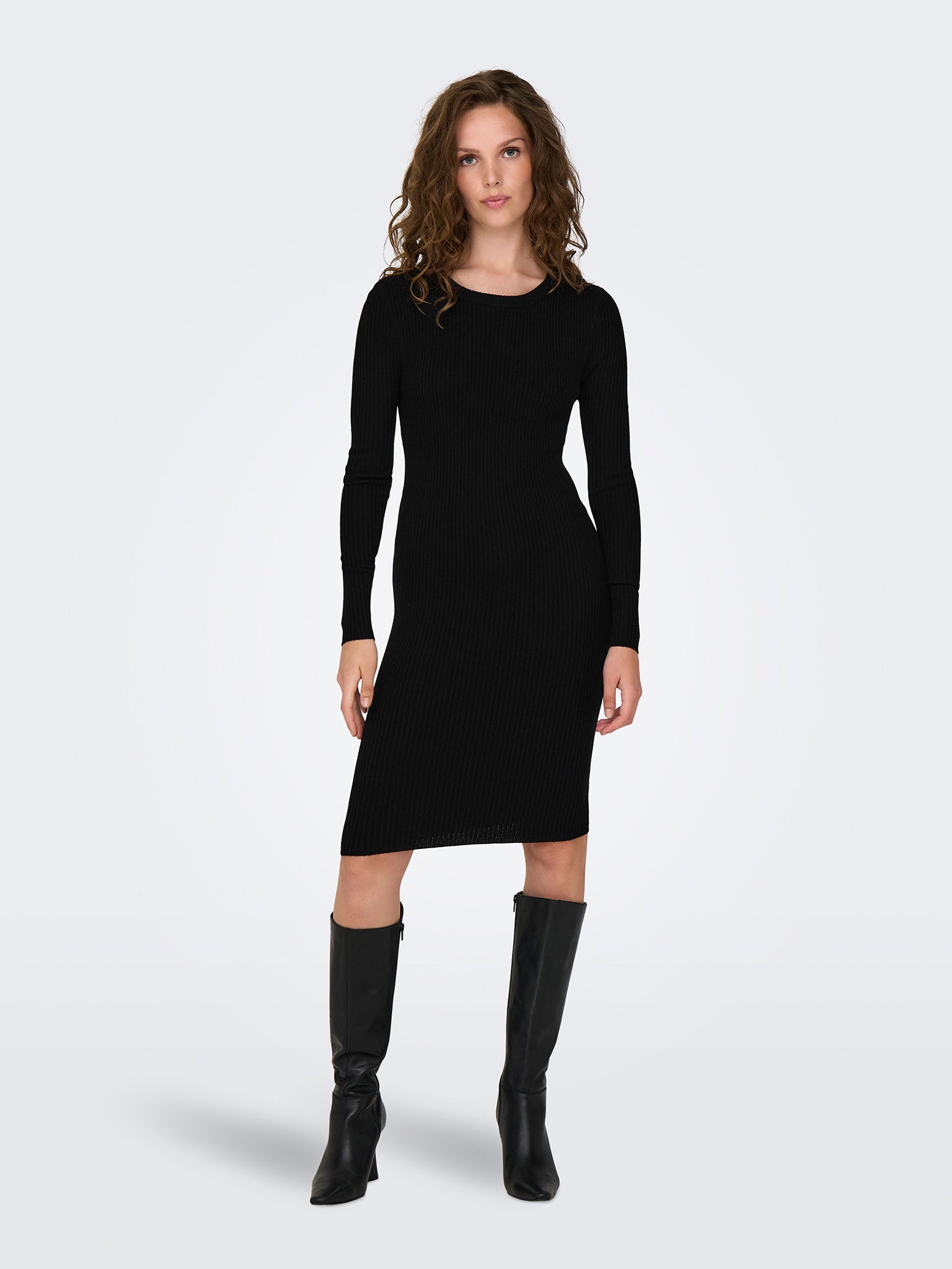 Γυναικείο φόρεμα πλεκτό ONLLOUISA LS O-NECK DRESS CC KNT 15326037 | 15326037