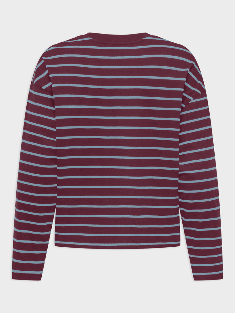 Γυναικεία μπλούζα ONLHAPPY L/S O-NECK STRIPE TEE JRS 15382466 | 15382466