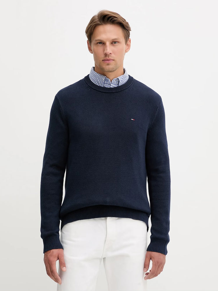 Ανδρική μπλούζα πλεκτή TJM SLIM ESS SWEATER EXT DM0DM21787C1G | DM0DM21787C1G