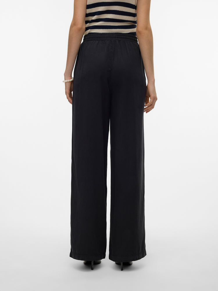 Γυναικεία παντελόνα φαρδύ VMBREE HW LONG LOOSE TENCEL PANTS 10304898 | 10304898