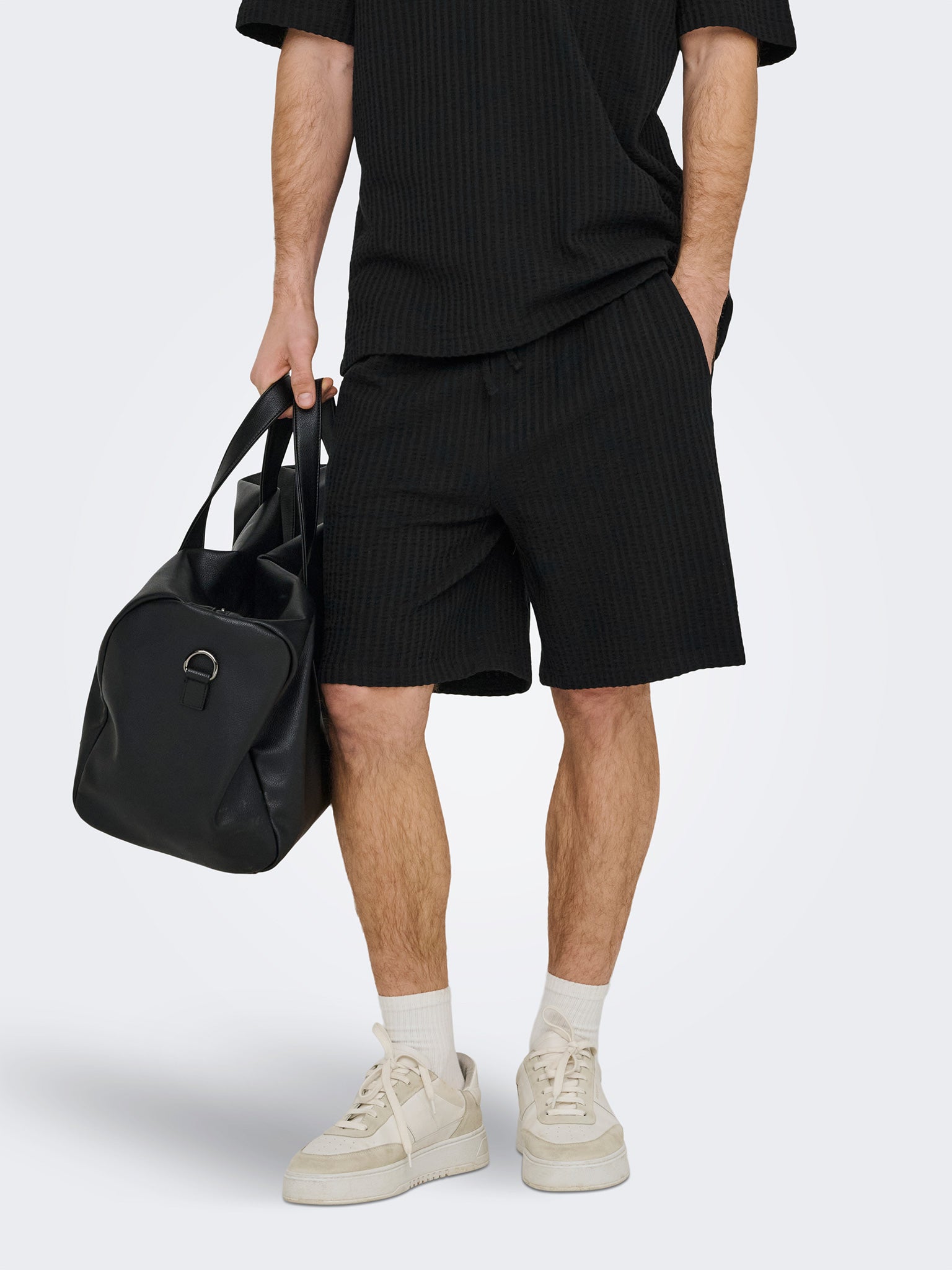 Ανδρική βερμούδα ONSAUSTIN WIDE SEERSUCKER S SHORTS 22038192 | 22038192