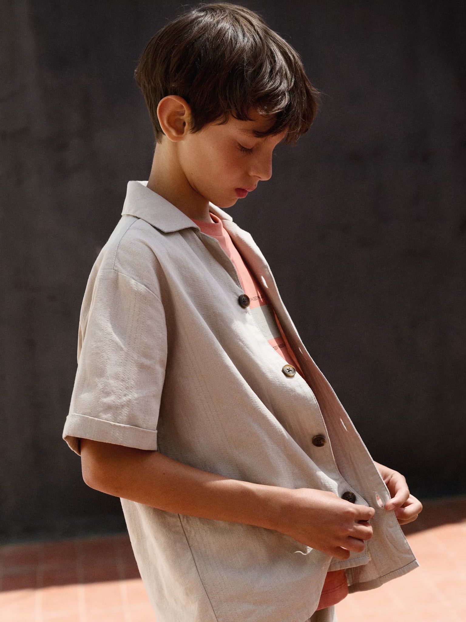 Εφηβικό πουκάμισο κοντομάνικο | 26-06170-076