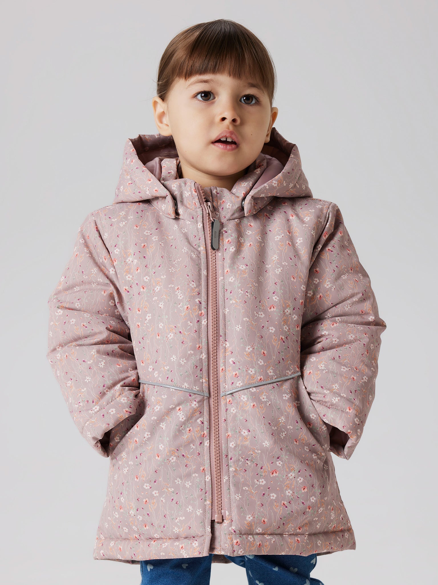 Παιδικό μπουφάν flower NMFMAXI PA JACKET AOP NOOS 13242820 | 13242820