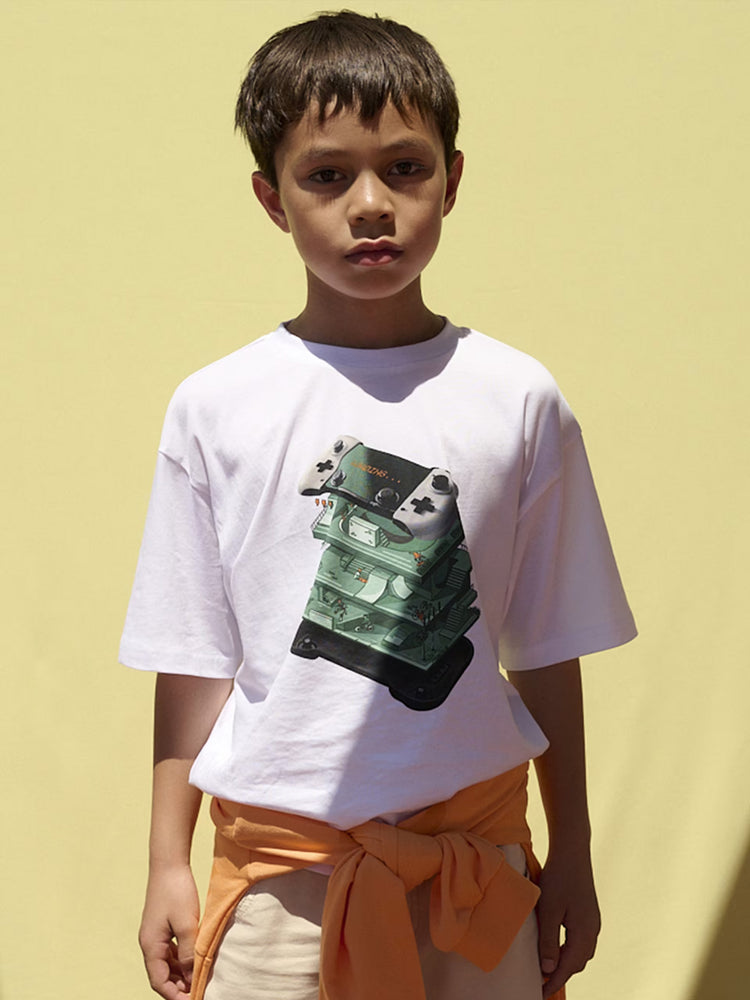 Εφηβική μπλούζα με στάμπα | 26-06033-019