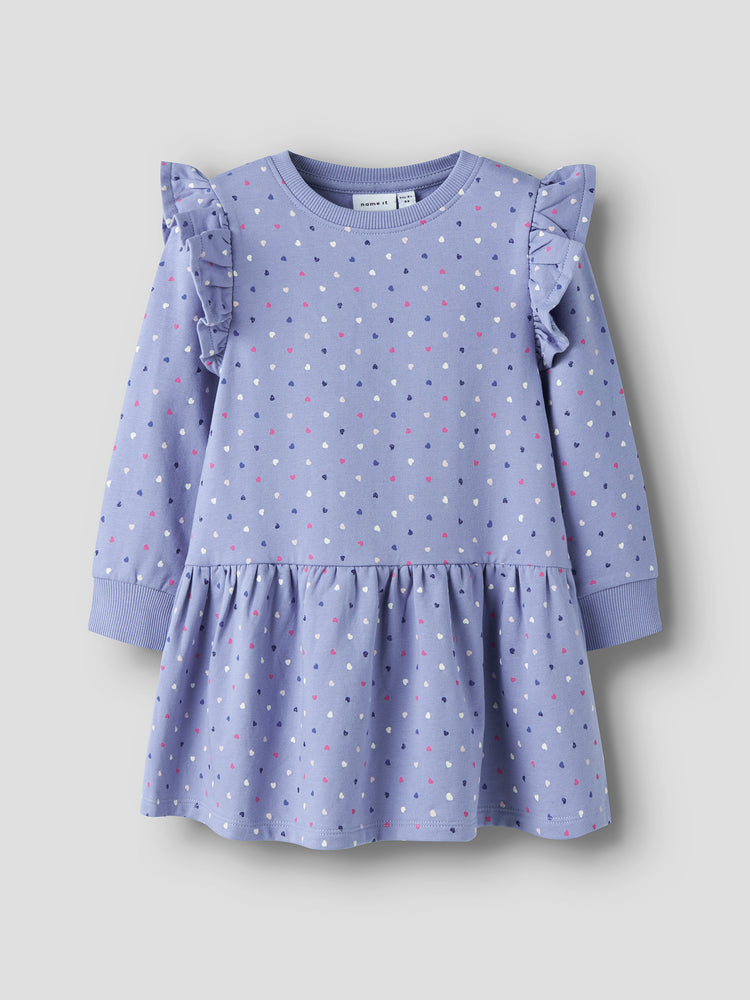 Παιδικό φόρεμα σταμπωτό NMFOEANA LS SWE DRESS BRU 13244982 | 13244982