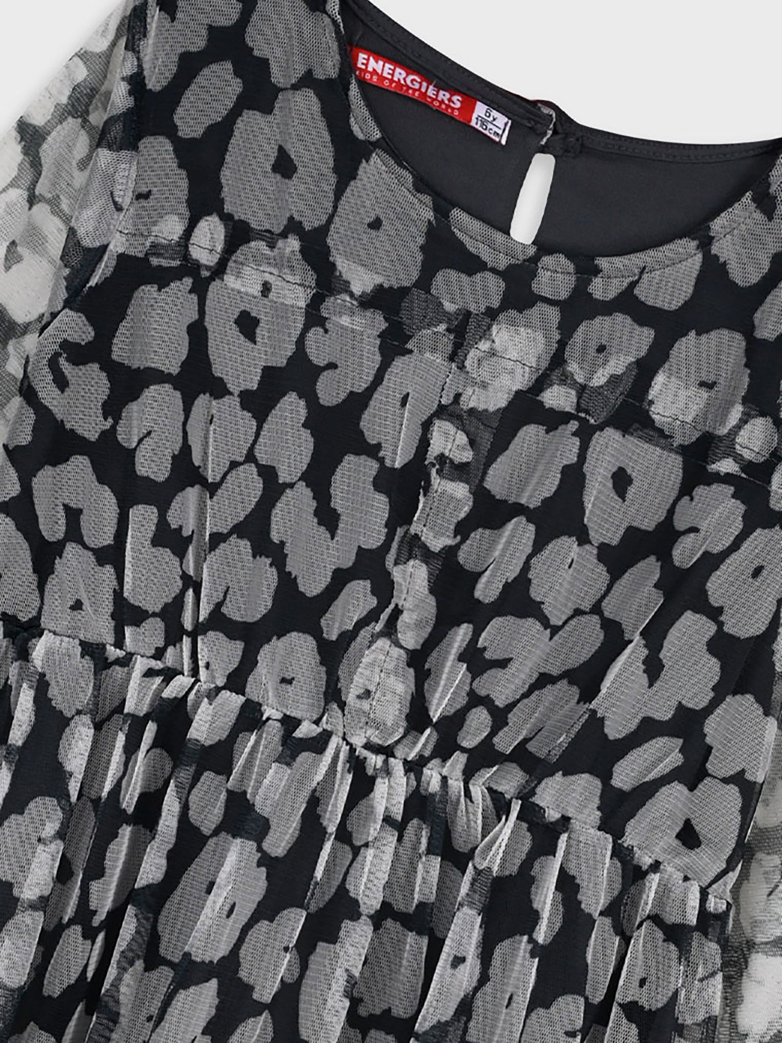 Εφηβικό φόρεμα με διαφάνεια 16-125210-7 | 16-125210-7