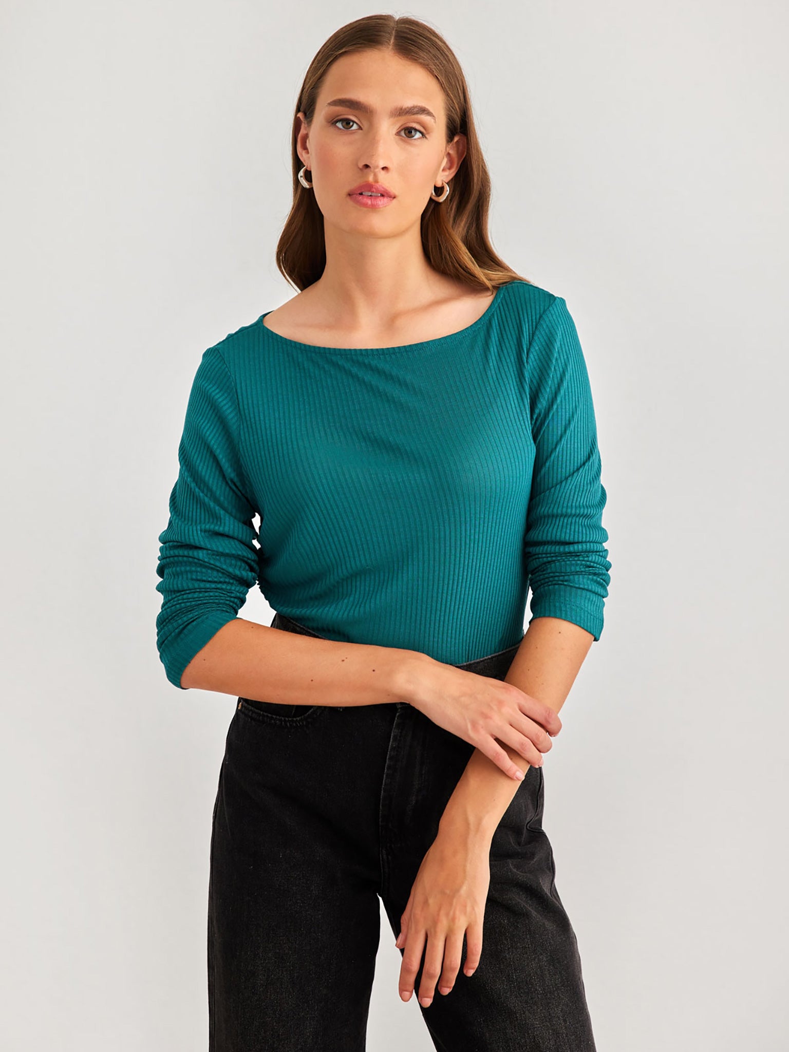 Γυναικεία μπλούζα ριπ ONLHENRIETTE L/S RUCHING TOP JRS 15307580 | 15307580