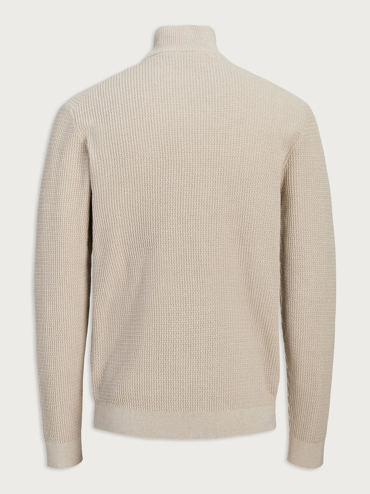 Ανδρική μπλούζα πλεκτή JPRBLUSTANLEY KNIT HALF ZIP 12305683 | 12305683
