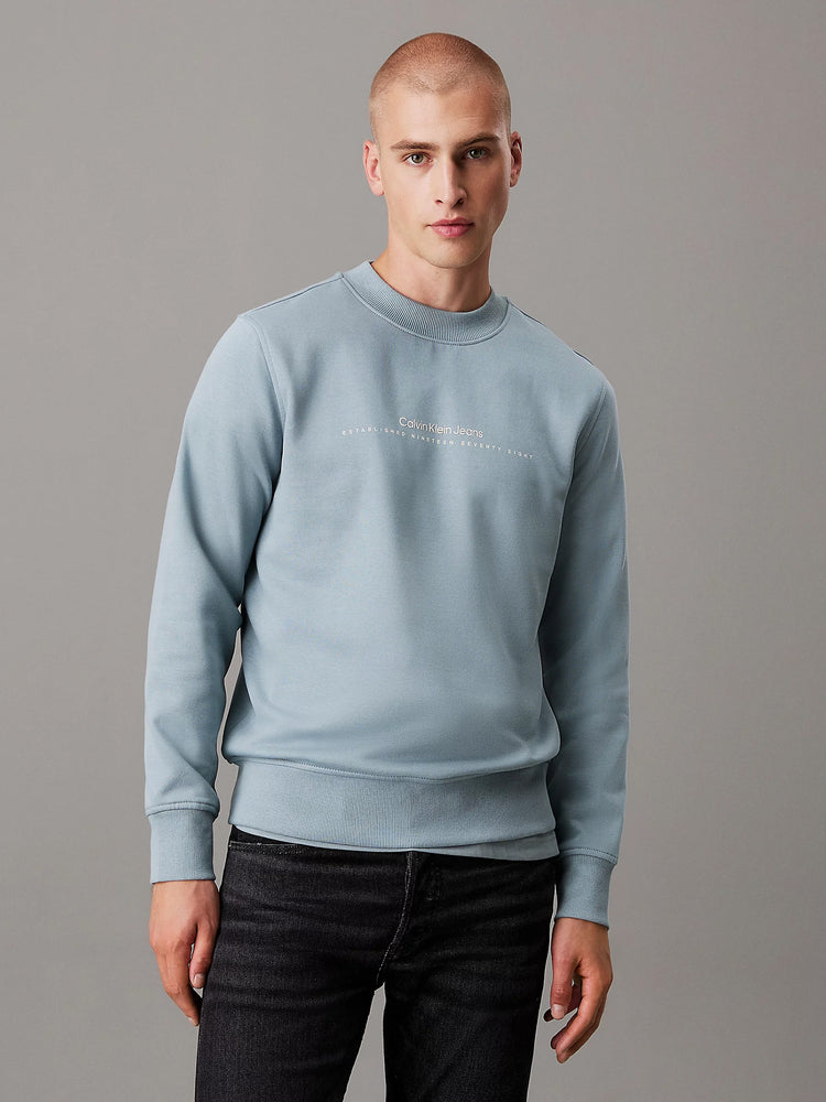 Ανδρική μπλούζα φούτερ MINIMAL LOGO CREW NECK J30J327119PC2 | J30J327119PC2