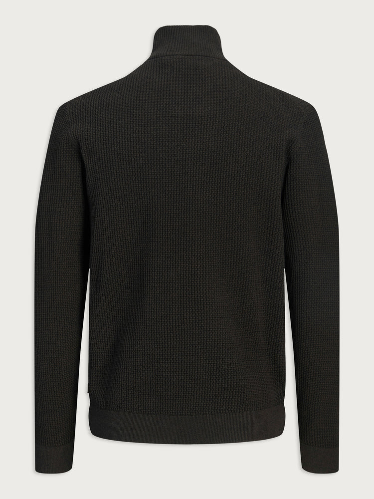 Ανδρική μπλούζα πλεκτή JPRBLUSTANLEY KNIT HALF ZIP 12305683  | 12305683